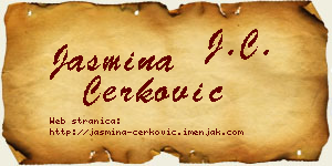 Jasmina Čerković vizit kartica